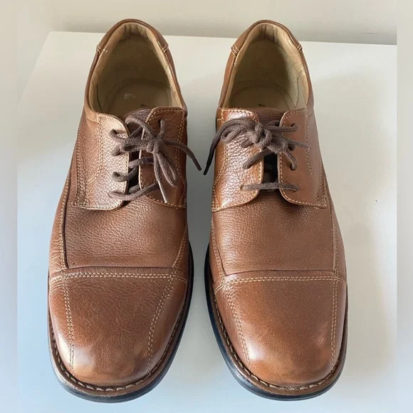 Johnston & Murphy Men\'s Tan Leather Oxfords Size 9M Johnston & Murphy Men main image 3